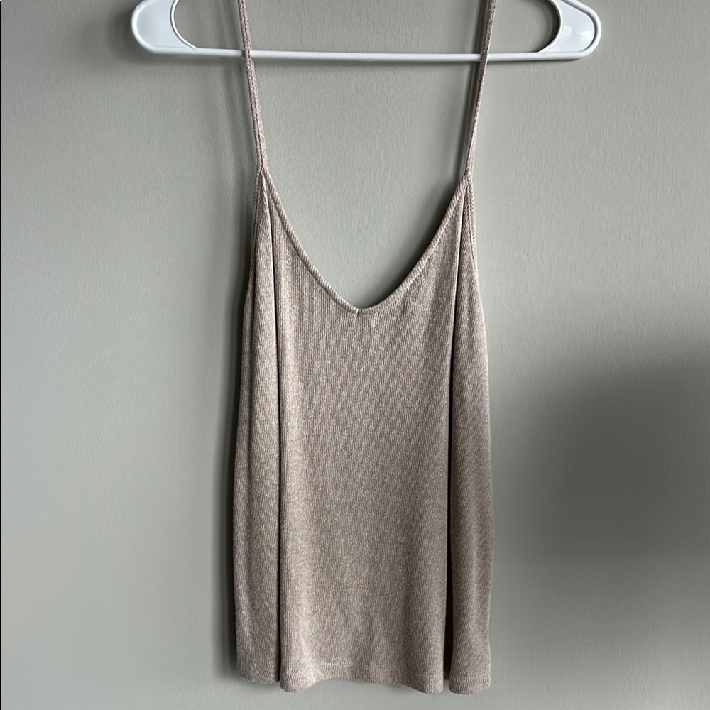 Elegant Metallic Tank Top